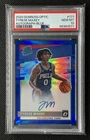 2020-21 Donruss Optic Tyrese Maxey Rookie Auto RC 171 Blue Prizm /49 PSA 10