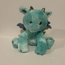 FAO Schwarz Glow Brights Toy Plush LED Sound Teal Dragon Stuffed Animal W/ TAGS