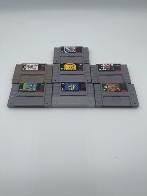Lot Of Rare SNES Super Nintendo Games Super Mario World Donkey