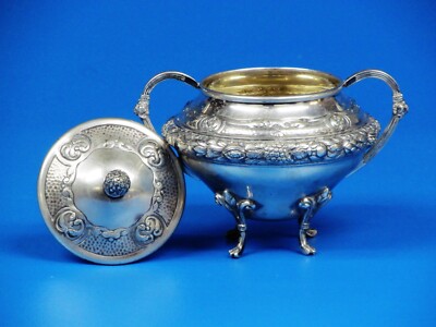 Antique Baroque H. Meyen & Co. of Berlin 800 Silver Coffee / Tea