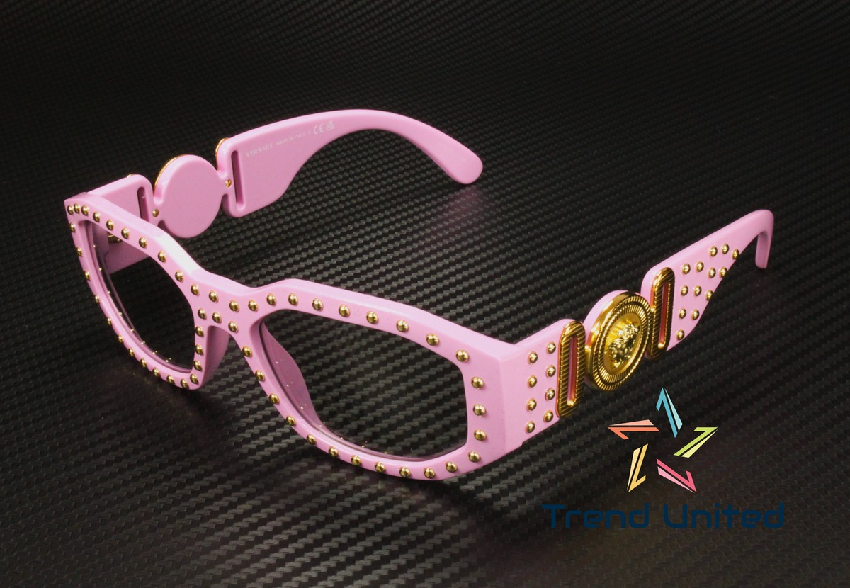 VERSACE VE4361 539687 Pink Light Grey 53 mm Unisex Sunglasses | eBay 