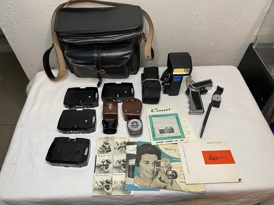 Accesorios de cámara vintage / libros de instrucciones / y bolsa Foto 4 de 4