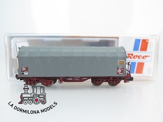 MG1804 ESCALA N ROCO 25386 VAGON CERRADO Tipo Shimms de RENFE OVP