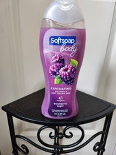 Softsoap Blackberry Sugar Exfoliating Body Wash Scrub 20oz bc