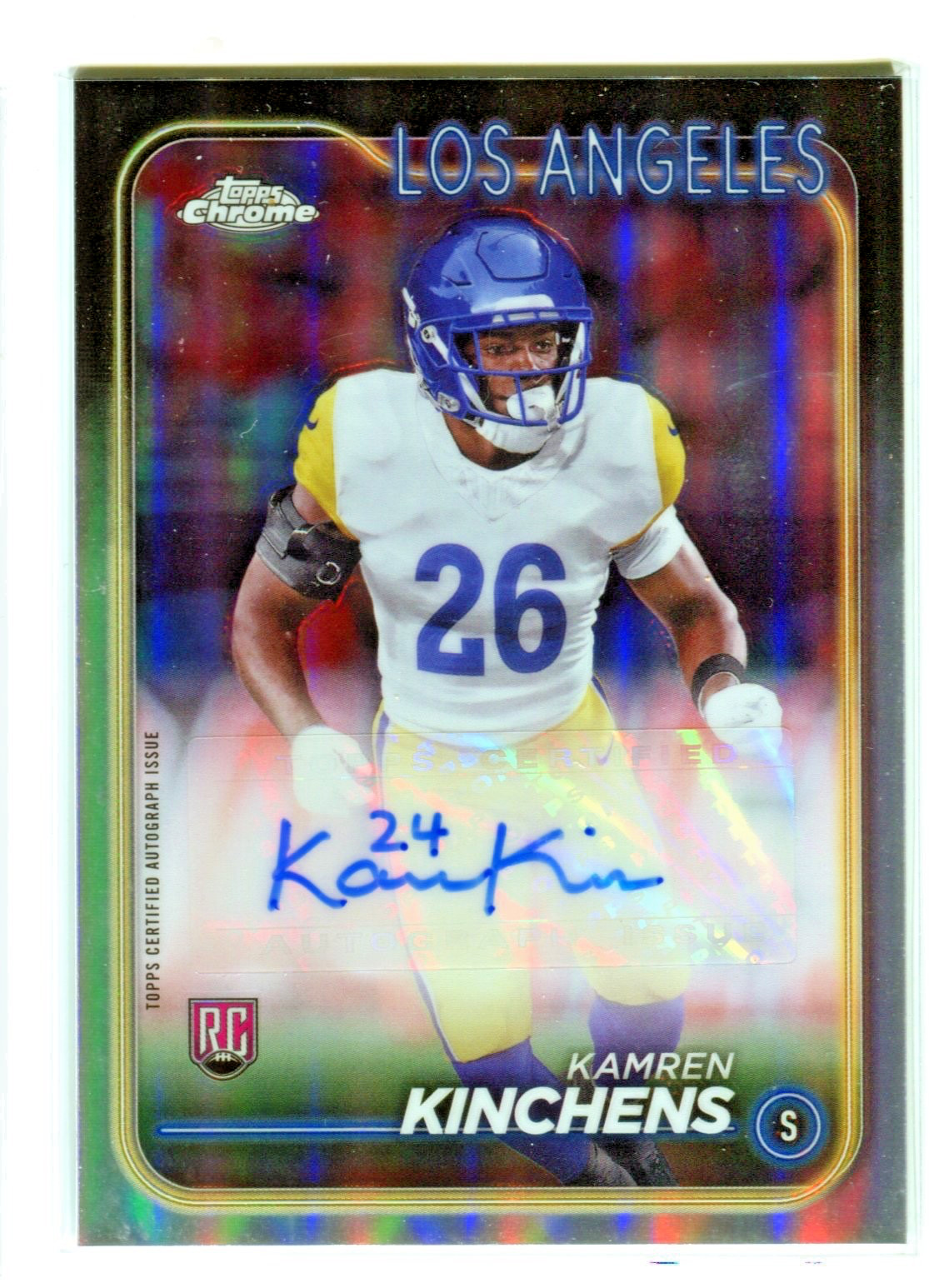 Kamren Kinchens Topps Chrome Rookie Autographs Variations #RAKKI Base