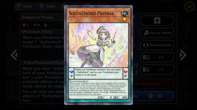 yugioh master duel solfachord deck Complete Custom for Yu-Gi-Oh! Rare single card from the Doom of Dimensions set My work in progress solfachord