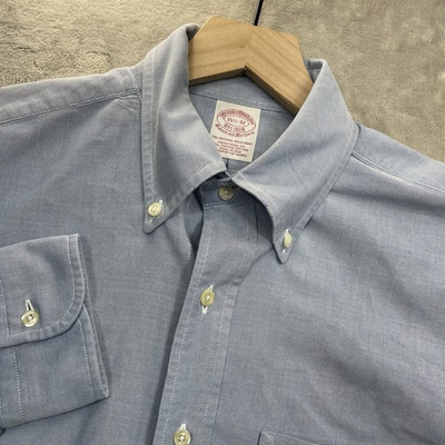 #ad #ad Brooks Brothers Made in USA Vintage Button Down Oxford Shirt in Blue 15 1 2 32 $39.98