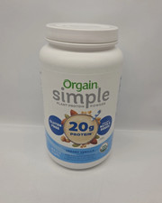 4/27 Orgain Organic Simple Vegan Protein Powder, Vanilla - 20g Plant Based Prote