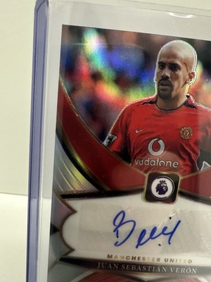 2024-25 Panini Select EPL Juan Sebastian Veron Auto Silver Prizm