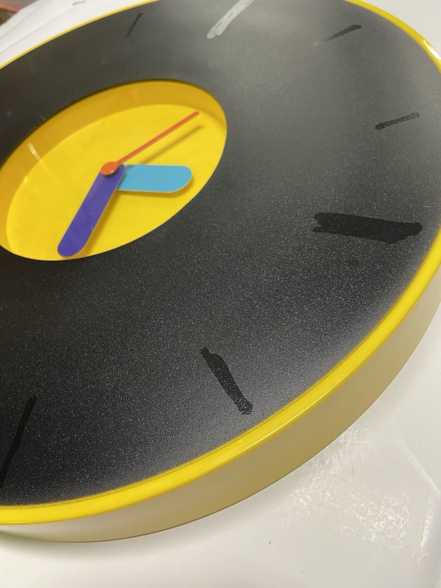 VINTAGE 90S IKEA PLADDRA WALL CLOCK BY CHENYI KE - RETRO COLORFUL