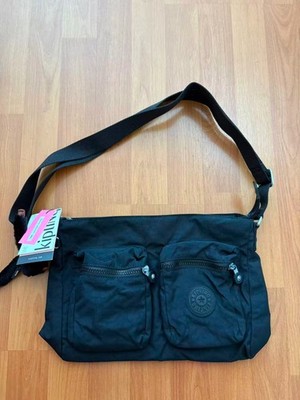 NWT Kipling Coralie Crossbody Bag  Black  12.5'' x 9.25'' x 3.75''