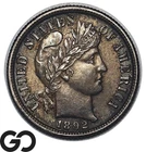1892 Barber Dime, Near Gem BU++