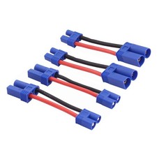4pcs EC3 to EC5 Male Female RC Connector Adapter with 14awg 2inch Wire E38-4
