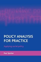 Paul Spicker / Policy Analysis For Practice9781861348258