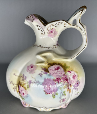 Royal Crown 1949 Chantilly Rose Decorative Hand Painted 8'' Pitcher