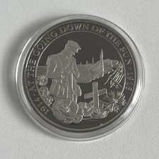 Collectable Gibraltar Half Crown 2018 Queen Elizabeth II End of World War I