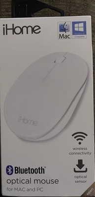 iHome Bluetooth Wireless Optical Mouse for Mac & PC  