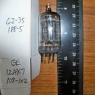 Strong 1962 GE Long Gray Plate O Getter 12AX7 / ECC83 Tube - 108/102