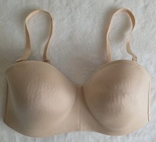 WACOAL BRA 36D Staying Power Strapless Multiway Wirefree 854372 Beige Nude