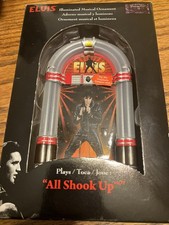 Elvis Presley Singing Jukebox All Shook Up Light Up Ornament - NIB