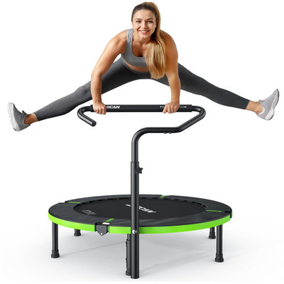 BCAN Trampolin Indoor 102 cm Faltbar 150 kg Verstärkte Feder Ver