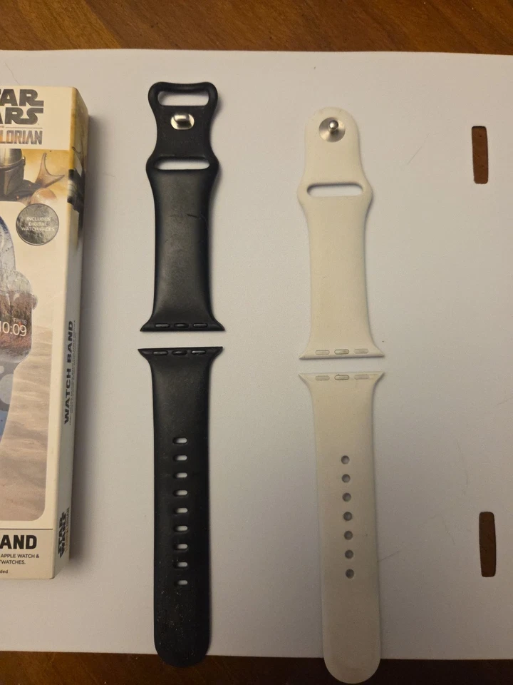 Reloj inteligente Apple Watch Series 3 38 mm estuche de aluminio plateado correa deportiva blanca -... Foto 4 de 4