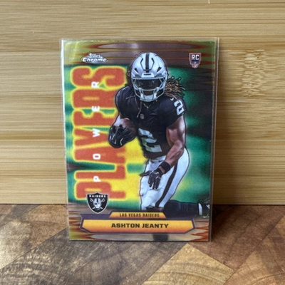 #ad Ashton Jeanty Power Players Topps Chrome Football 2025 $3.99