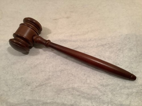 Vintage 10” Long Walnut Gavel