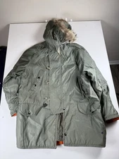 Vintage Woolrich Kodiak Parka size L 60s full zip lined hooded USA