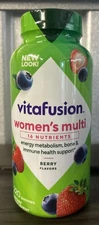 Vitafusion Women's Multivitamins 220 Gummies  VitaminsExp 8/2026 Berry Flavor