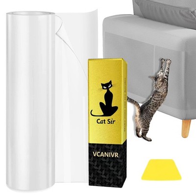 Cat Couch Protector 15.7'' x 118'' Thickened Anti Cat Scratch Furniture Protect...