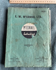 McConnel Power Arm Model U Armhead No 1 Hedge Trimmer Instructions Parts List