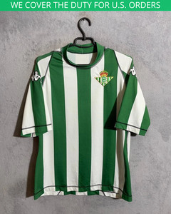 Real Betis Jersey Home football Soccer shirt 2001 - 2002 Kappa Men Size XL