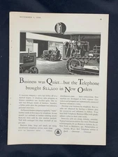 Magazine Ad - 1930 - AT&T / Bell System - Business was Quiet