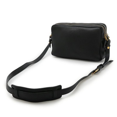Prada Shoulder Bag Pochette Crossbody Clutch Leather Nero Black | eBay