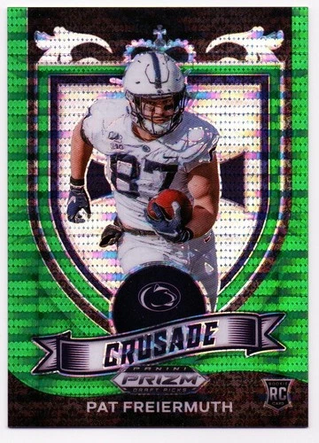 2021 PANINI PRIZM DRAFT PICKS PAT FREIERMUTH RC GREEN PULSAR PRIZM #08/25