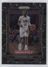 2022-23 Panini Prizm Monopoly Monopoly Black Prizm Darius Garland #16 18la