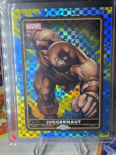 2025 Topps Chrome Marvel Deadpool JUGGERNAUT Wolverine  X-REFRACTOR 02/15