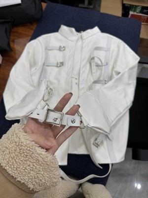 Asylum Straight Jacket Costume Body Harness Jumpsuit Armbinder Costume US Stock
