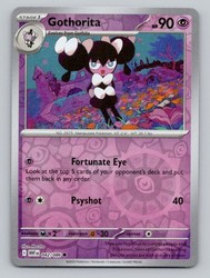 Gothorita 042/086 Scarlet & Violet: White Flare Reverse Holo Common
