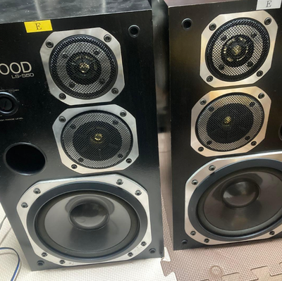 KENWOOD 3way SPEAKER 左右セット LS-550 KENWOOD LS-550 SPEAKER SYSTEM 3 Way 3 Speaker Bass Reflex