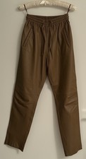 OAKWOOD * edle Damen Lederhose Gr. S Hose, weich, Echtleder Braun Cognac