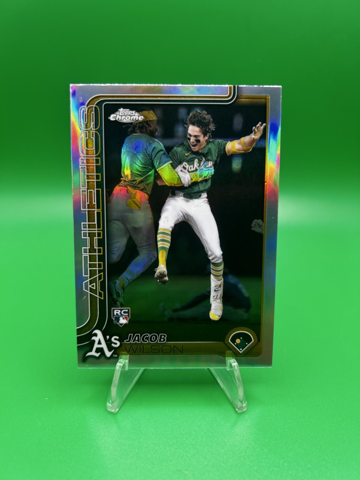 2025 Topps Chrome Jacob Wilson Image Variation RC Rookie #96 Athletics