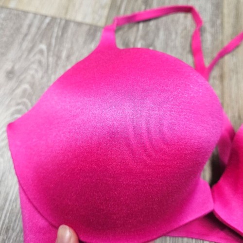 Victoria’s Secret Front Closure Racer Back Push Up Bra Hot Pink Women's 34C - Picture 3 of 8