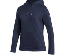 BNWT Adidas Women's Fleece Hooded Sweatshirt: Color Navy Size Small