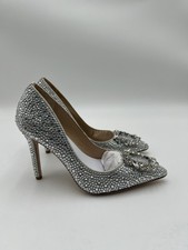 Badgley Mischka Collection Cher II Crystal Pump Silver Women  s Size 5
