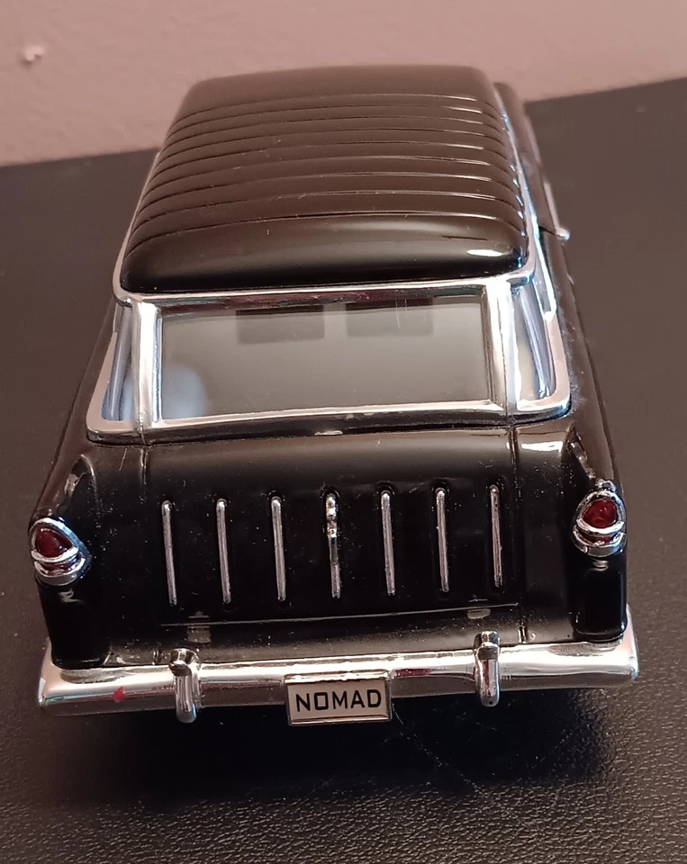 Chevy Bel Air Nomad 1955 negro escala 1:24 coche diecast Foto 4 de 4
