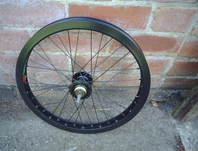 SUN BLACK LABEL RIM 36 SPOKE, REAR 20" BMX WHEEL, LEFT & RIGHT HAND THREADS - Image 1 of 4
