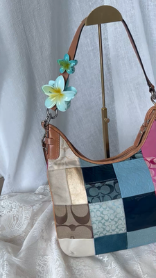 Vintage Coach patchwork archive hobo bag signature monogram pieces