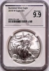 Mint State 9.9 2018-West Point  Burnished Silver Eagle NGC X NGCX